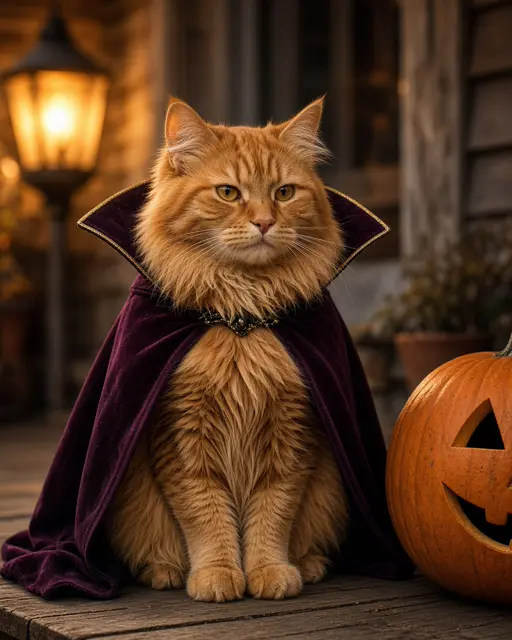 Pet in a Halloween costume
